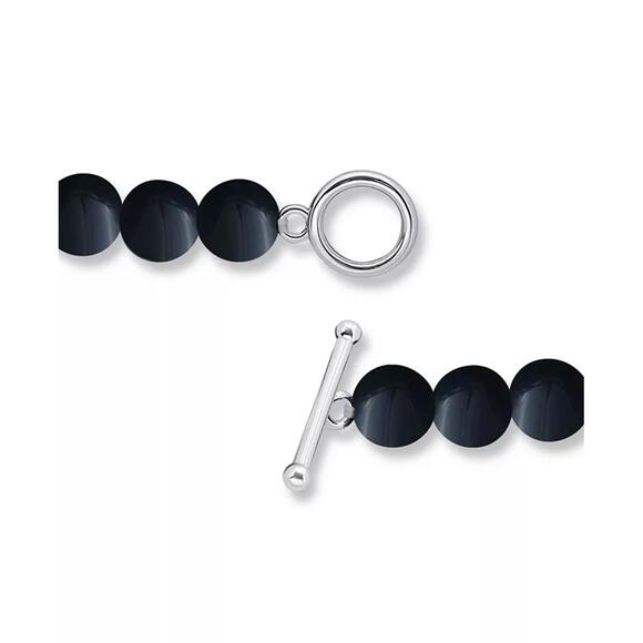 Silver Plated Multi Genuine Stone Stretch Bracelet - Picture 3 of 5